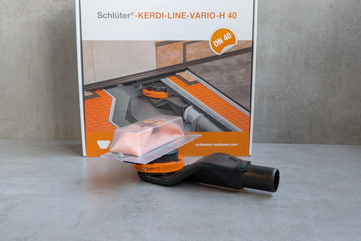 Schlueter KERDI-LINE-VARIO H 50 Ablauftopf für Linienentwässerung