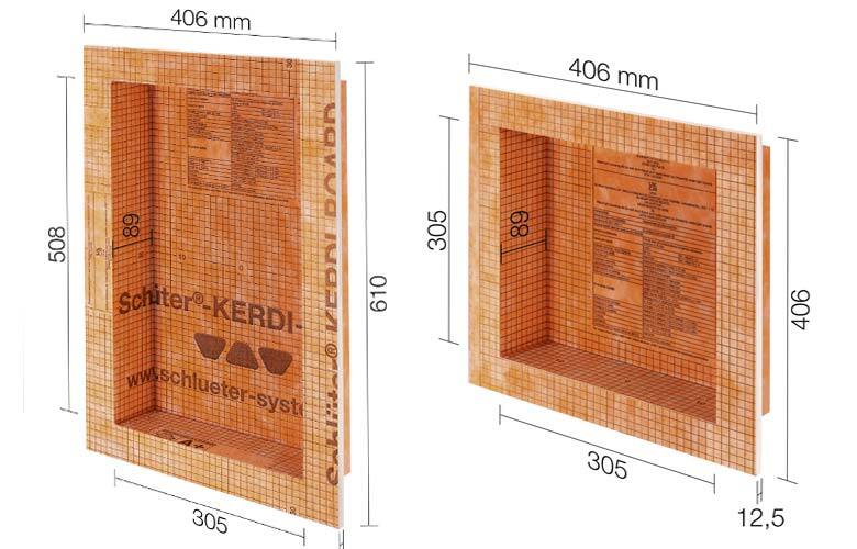 Produktbild Einbauset Dusch-Nische in quadratisch oder rechteckig